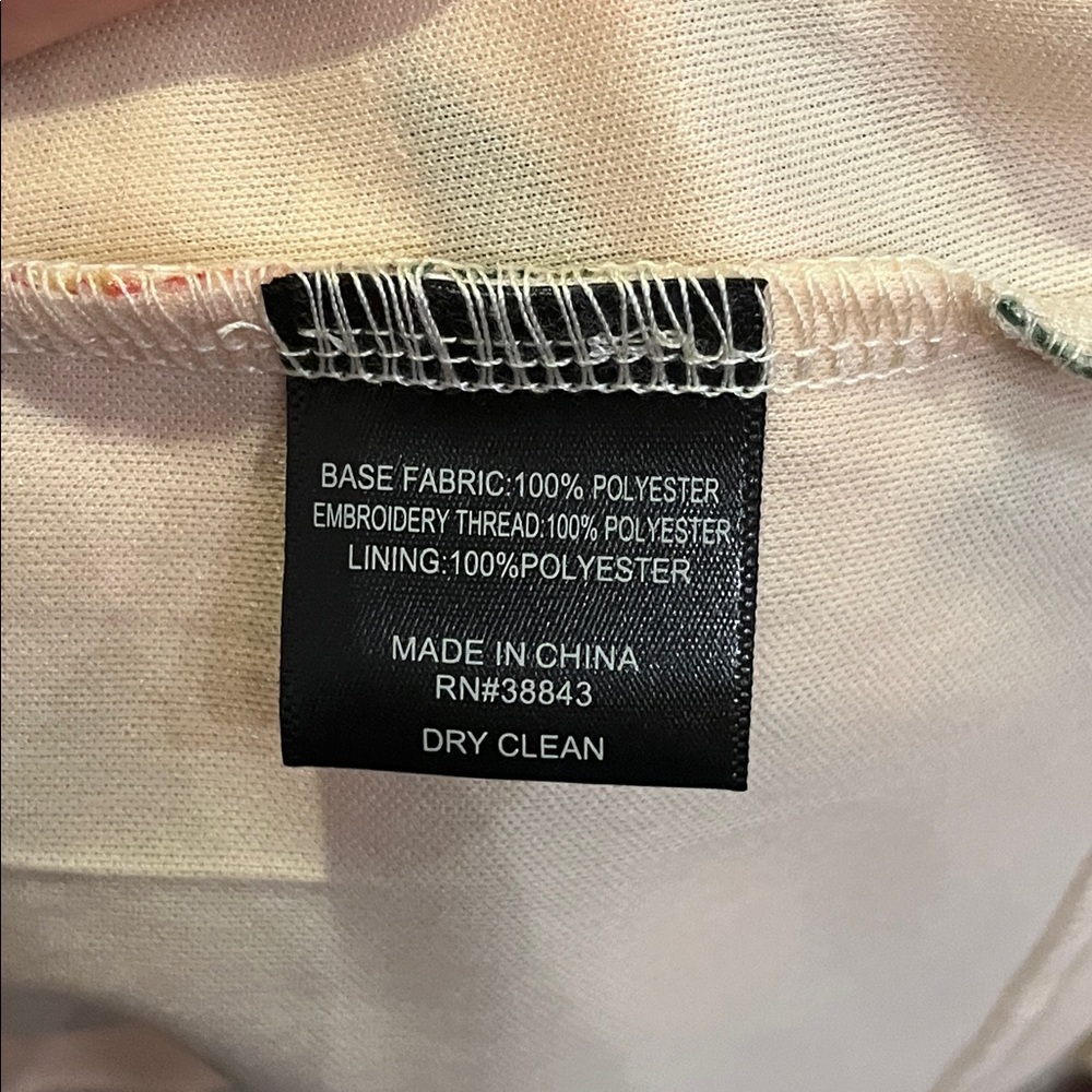 Sam Edelman Embroidered Mesh Mini Dress Cream Pink NWT Size 8 - Picture 14 of 14